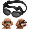 SSIMIDAPT Occhiali da Sole per Cani Piccola, Occhiali Protettivi per Cani, Protezione UV, Impermeabili, Antivento e Antiappannamento, Adatti a Cane e Gatti di Piccola Taglia (Neri)