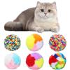 FdcLixuvol 6 palline per gatti, 5 cm, colori assortiti, morbidi e interattivi, per inseguimento di gattini e gatti