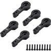 YijiaLink 5 pz 25T Alluminio Servo Horn M3 Thread Metallo Braccio Sterzo per RC Auto Camion Buggy Aereo (nero)