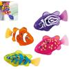 LKHYUKU Pesci Magici Nuotanti, Giocattoli a forma di pesce per bambini, pesci robot giocattolo, pesci elettronici da compagnia, giocattoli interattivi e colorati per il bagnetto e la piscina