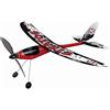 GÜNTHER FLUGSPIELE 1629 - Aereo a elica Stratos, aliante con motore in gomma, vola fino a 100 m, circa 53 x 50 cm, adatto a bambini a partire da 6 anni di età