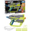 Nerf Hyper Fuel-20 Blaster, 20 Nerf Hyper Rounds, velocità fino a 110 FPS, alimentato a tramoggia, capacità 20 colpi, ricarica facile, occhiali inclusi