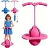 HUQINXIN Palla per Saltares, Balances Jumping-Ball, Palla Gonfiabile per Saltares, Sviluppaes equilibrios e capacitá motorie，con Pompa, per attività Outdoor E Indoor (Rosa)
