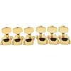 Musiclily Set Meccaniche L3+R3 Standard a Scatoletta per Chitarra Elettrica/Acustica, Dorato