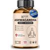 VIVACAPS Ashwagandha ksm-66 alto dosaggio 1200mg per abbassare il Cortisolo 120 Cps, Ashwagandha per stanchezza mentale e stress - Made in Italy