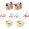 Qhpbuy 4 Pezzi Separatore dita Piede, Distanziatore dita Piedi e Correttore dita a Martello Piede, Alluce Valgo e Dito a Martello, Separatore dita Piede Silicone Donna Uomini