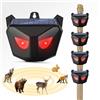 outsweat Repellente per Gatti Solare, 4 pezzi Dissuasore per Gatti da Esterno Notturno con Luce Rossa Lampeggiante, Dissuasore per Piccioni Impermeabile per Giardino, Cani, Volpi, Cervi