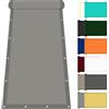 YXRS Vela Ombreggiante Impermeabile 80 x 170 cm Protezione UV Tenda a Vela Giardino Tessuto HDPE per Esterno/Giardino/Terrazzo/Balcone, Grigio Chiaro