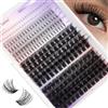 WENDY LASHES Ciglia Finte Kit con Ciuffetti, Set Completo per Estensione Ciglia con FD18+B, Bottom Lashes e 7D Spike Fans, Misto 12-18mm, Ricciolo D, Naturali e Adatte a Tutte le Occasioni(FD18+B)
