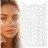 Jerhyun 10 Pezzi Lentiggini Glitter, Stelle e Pois Dorati Impermeabili Adesivi Lentiggini Spiaggia Tatuaggio Glitter Sul Viso per Festival Musicali, Feste e Vacanze Mare (Stile B)