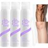 RaoNuan Cloud Sense Pain-Free Hair Removal Spray, Cloud Sense Hair Removal Mousse, crema depilatoria per pelli sensibili, schiuma morbida per peli del corpo, confezione da 3 pezzi