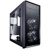 Fractal Design Focus G - Mid Tower Custodia computer - ATX -Ottimizzato per flusso d'aria elevato e elaborazione silenziosa - 2x ventola inclusa - USB 3.0 - pannello laterale a finestra - Grigio