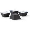 Dynavox smorzatori in elastomero siliconico EDS20, set da 4, piedini universali per dispositivi Hi-Fi, altoparlanti, amplificatori, subwoofer e giradischi, adesivo 3M, nero