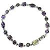 Gemsonclick Real Ametista Bracciale in argento 925 per ragazza Chakra di guarigione astrologica Tennis L da 6,5 a 8 pollici