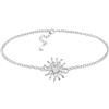 Sofia Milani - Bracciale da Donna in Argento 925 - con Pietra Zircone - Ciondolo a Sole - B0371
