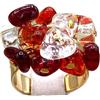 LE GEMME DI VENEZIA ANELLO IN VETRO DI MURANO ANTICA MURRINA VENEZIANA 1
