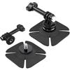BPOPO Confezione da 2 supporti adesivi per fotocamera per GoPro Hero 13/Max, Insta360 X5/X4/X3/X2 e DJI Osmo Action, base adesiva flessibile per moto, snowboard e fotocamere sportive