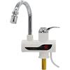 WANGBINGXING Rubinetto Acqua Elettrico Rubinetto elettrico for acqua calda, scaldabagno istantaneo senza serbatoio, rubinetto da cucina riscaldante 3000 W con display della temperatura