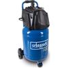Scheppach Compressore ad aria compressa HC35 V, pressione 10 bar, caldaia da 30 l, 230 V, 1500 W, potenza di aspirazione 180 l/min, senza olio e bassa manutenzione, riduttore di pressione, dispositivo