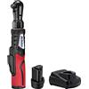 ACDelco ARW1210-4P G12 Lithium-Ion 12V (10.8V) Brushless 1/2" Electric Cordless Ratchet Wrench Set Power Tool Kit | Tool Set Includes Battery & Charger