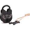 ROORKEE INSTRUMENTS (INDIA) A NAUTICAL R Love Lock, Love You Forever, serratura vintage con chiavi, blocco pad, chiave Skelton (8,9 cm)