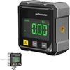 CHENRI Luminis Precision X1 - Livella a bolla digitale, inclinometro digitale digitale a 4 lati, display LCD, inclinometro per la lavorazione del legno