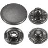 QUARKZMAN 30 Set Bottoni Automatici a Pressione 17mm Chiusure a Scatto Metallo Bottoni a Pressione in Lega da Cucire Jeans per Borse Pelle e Tela, Nero Pistola