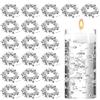 ZGDEIWGF 20 Pezzi Di Fili Di Perle Finte, Galleggianti Decorativi In Argento, Perline Di Candele Galleggianti Da 1,3 M, Perline Di Decorazione Di Candele, Accessori Di Decorazione Di Perle Fai Da Te