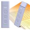 Gritin Luce per Lettura Libri a Letto Ricaricabile, 7 LED Luce Lampada da Lettura per Libro con Clip, 3 Temperature Colore, 5 Luminosità & Oscuramento Continuo per Libro Notturna-Viola