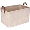 Sea Team Robusto cesto portaoggetti in juta con telaio di supporto (42x30x25 cm) - Organizzatore stabile per scaffali e armadi, accessorio per la casa