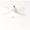 TEKHOME Ventilatore da Soffitto con Luce LED E27 19W, Mini Lampadario con Ventola Silenziosa, CCT 3000K-6500K, Telecomando Incluso, per Camera da Letto e Soggiorno - MNL011