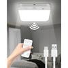 NEEMOSI plafoniera led soffitto,Lamp con sensore di movimento-plafoniera soffitto Ricaricabile 4000mAh,Installazione Magnetica,3 Temperature Colore,Dimmerabile,USB,Senza Fili,con Telecomando