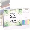 Generic Calendario da tavolo 2026, Jan-Dic 2026, sottomano da tavolo | Accessori per ufficio, agenda mensile in carta di alta qualità, blocco da 12 mesi con grandi blocchi a righe per ufficio scolastico