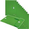 Leitz Cartella a 3 Lembi in PP Riciclato all'80% e Riciclabile al 100%, con Cinghie Elastiche, Contiene fino a 150 Fogli A4, Gamma Recycle, 235 mm x 11 mm x 320 mm - Verde
