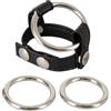 Bad Kitty - Cinghie per pene e testicoli con anelli metallici 1 St