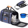 Morpilot Trasportino per Cani e Gatti, Morpilot Gabbietta Morbida per Animali Domestici, Borsa portabile o a Tracolla in Tessuto da Trasporto Confortevole, Borsa Ripiegabile Viaggio Sull' Aereo