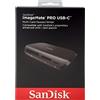 SanDisk ImageMate PRO USB-C Multi Card Reader/Writer, USB 3.0, up to 160MB/s, UHS-II, UHS-I or non-UHS SD, Black