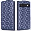 COQUE Custodia per Telefono Google Pixel 7 PRO, Custodia ad Apertura Verticale Google Pixel 7 PRO Design Incorporato a 3 Slot per schede-Blu