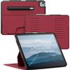 ZUGU CASE iPad Air Custodia 13 (M4 2026/M3 2025/M2 2024)& Pro 12.9 (3a/4a Generazione) Cover Protettiva, 10 Angoli Regolabili Magnetico, Ricarica di Apple Pencil, Auto Svegliati/Sonno [Rosso ciliegia]