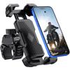 Grefay Porta Cellulare Moto 【Ultra Stabile + 1S Blocco Rapido】 Porta Cellulare Bici per Universale Manubrio 360° Rotabile Supporto Telefono Moto Compatibile con iPhone/Samsung 4.7-7.2 Smartphone