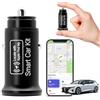 Lizoak Smart Car Charger & GPS Tracker Auto [MFi Certificato]: Caricatore rapido Dual USB-C/A da 20 W con localizzazione Apple Dov'è?