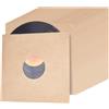BENECREAT 16 pz Bustine per Dischi in Vinile in Carta Kraft Marrone, Custodie per Album da 31cm con Maniche Interne per Collezioni di Dischi in Vinile, Decorazioni per La Conservazione (110 gsm)