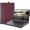xisiciao Custodia per HP OmniBook 7/X 16 AI PC 16-ay/16-aw/16-az e per laptop HP OmniBook 5 16-ba 16-bc 16z-bc custodia, custodia protettiva in pelle PU con portapenne (rosso vinaccio)