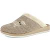 inblu Pantofole Donna con Cane Fantasia Tartan, Plantare in Vera Pelle Imbottito