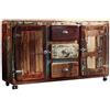 MASSIVMOEBEL24.DE FREEZY #07 Credenza in Legno Riciclato - Laccato/Multicolore 150x40x90