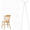 PH PandaHall 24pz Grandi Fiocchi in Nastro Bianco Fiocchi per Sedie da Matrimonio, Fiocchi Lunghi in Raso con Fiocco per Schienale per Sedie Decorazioni per Feste di Matrimonio e Casa, 94x24cm
