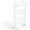 CREATE / Warm Towel 500 W/Portasciugamani Elettrico Bianco con Gambe con ripiano 1 asta/103 x 55 cm/per Pavimento o Parete, Timer, Schermo LCD, Basso consumo