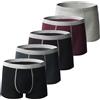 Generic Boxer da uomo ultra assorbente per incontinenza, biancheria intima da uomo, a prova di perdite, lavabile, 5 pezzi - C, 5XL