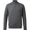 Charles Tyrwhitt Grey pure merino zip neck jumper