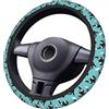 QWEFVB Coprivolante antiscivolo per auto Killer Whale Shark Protezione per volante accessori auto SUV camion
